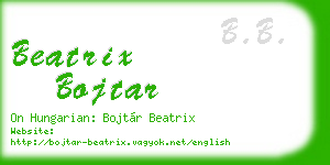beatrix bojtar business card