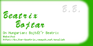 beatrix bojtar business card